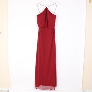 Alfred Sung Halter Neck Formal Maxi Dress